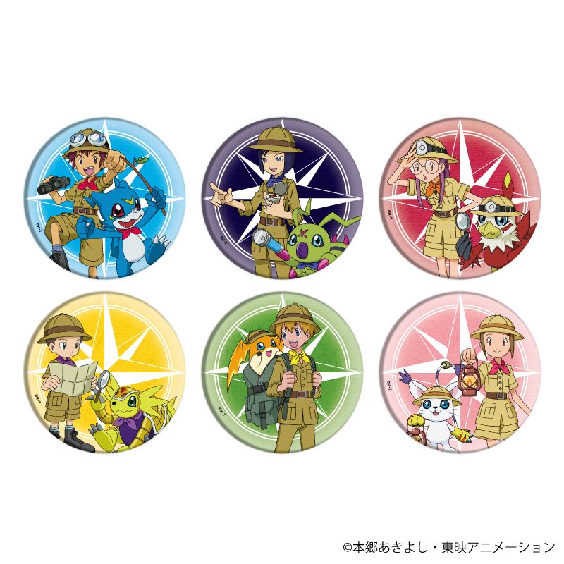 デジモンアドベンチャー02_缶バッジ04/探検ver. ボックス(全6種)(描き