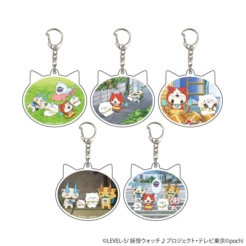 妖怪ウォッチ♪×こどもにゃんこ_アクリルキーホルダー01/ボックス(全5 