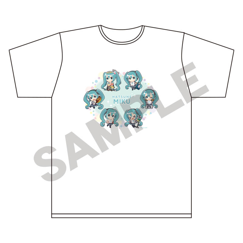 初音ミク_Tシャツ　ミニキャラ