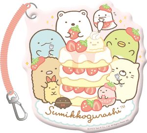 Sumikkogurashi_Lost Person Tag Pass Case A. Strawberry Fair at Sumikko Cafe