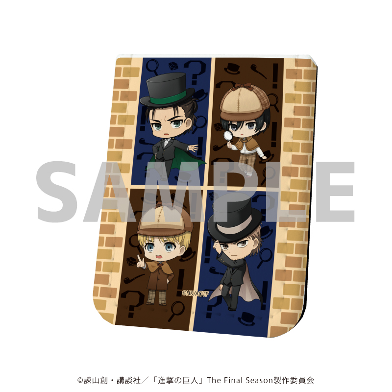 進撃の巨人_レザーフセンブック36/怪盗&探偵ver. デザインA(ミニキャライラスト)