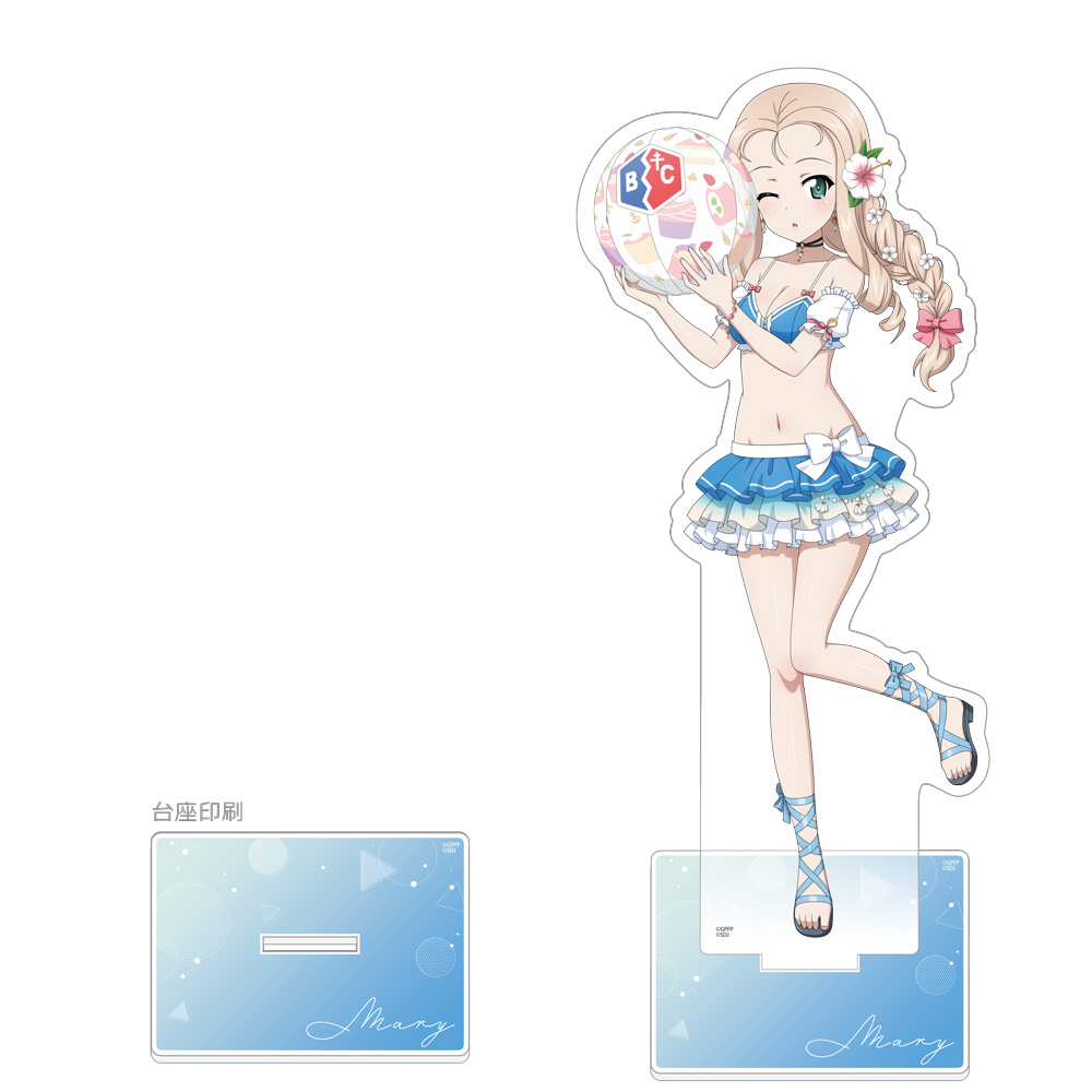 ガールズ＆パンツァー ガルパン_特大アクリルスタンド(マリー/水着2022)