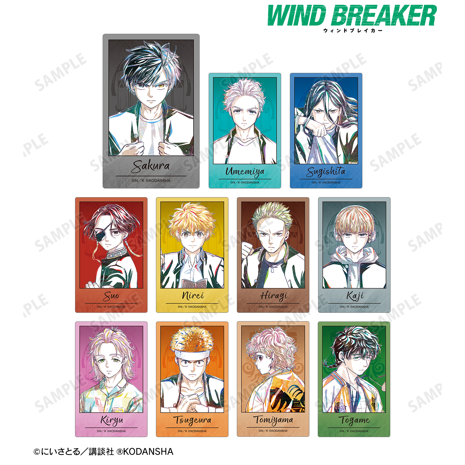 WIND BREAKER_トレーディング Ani-Art カードステッカー(単位/BOX 