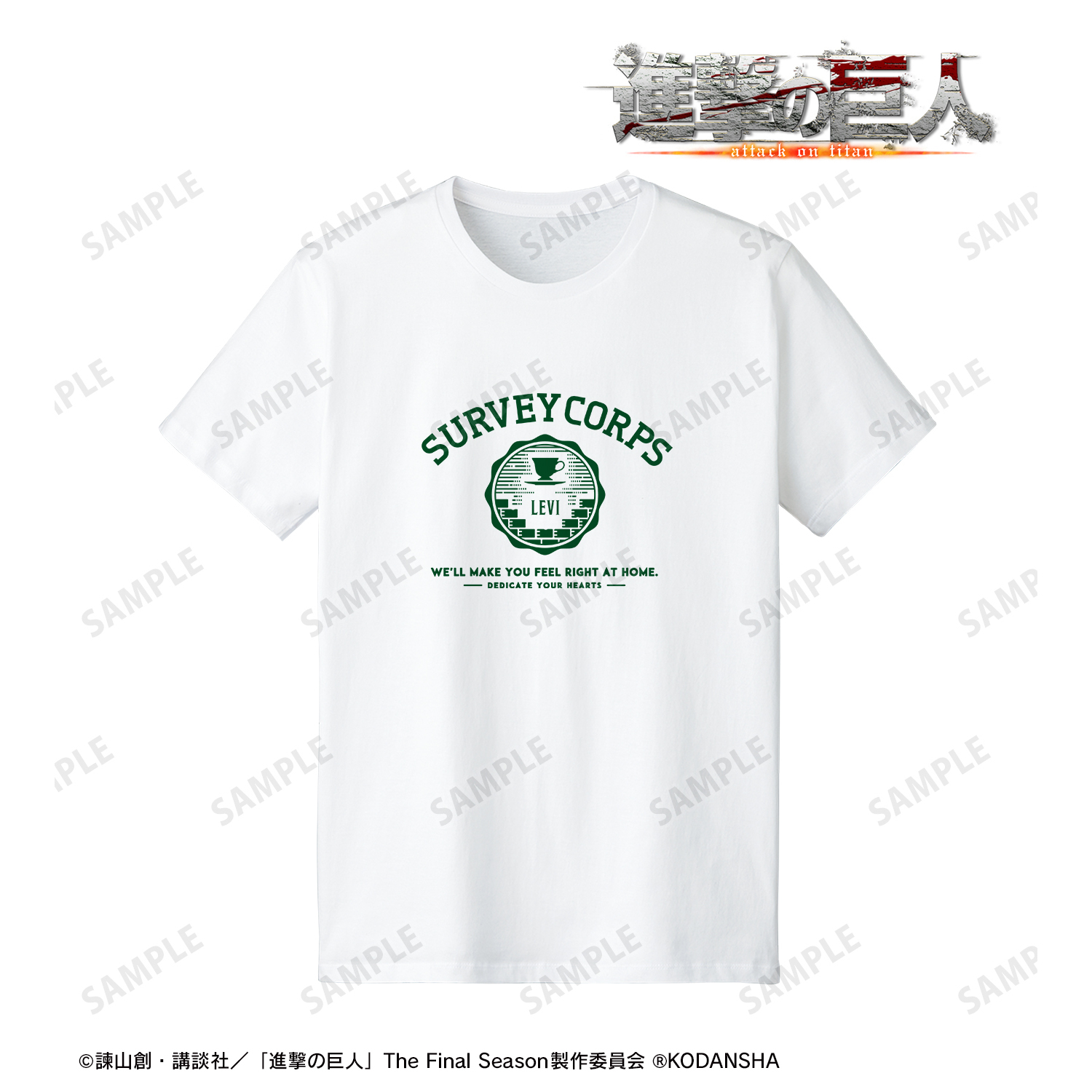 進撃の巨人_リヴァイ カレッジTシャツレディース(サイズ/L)