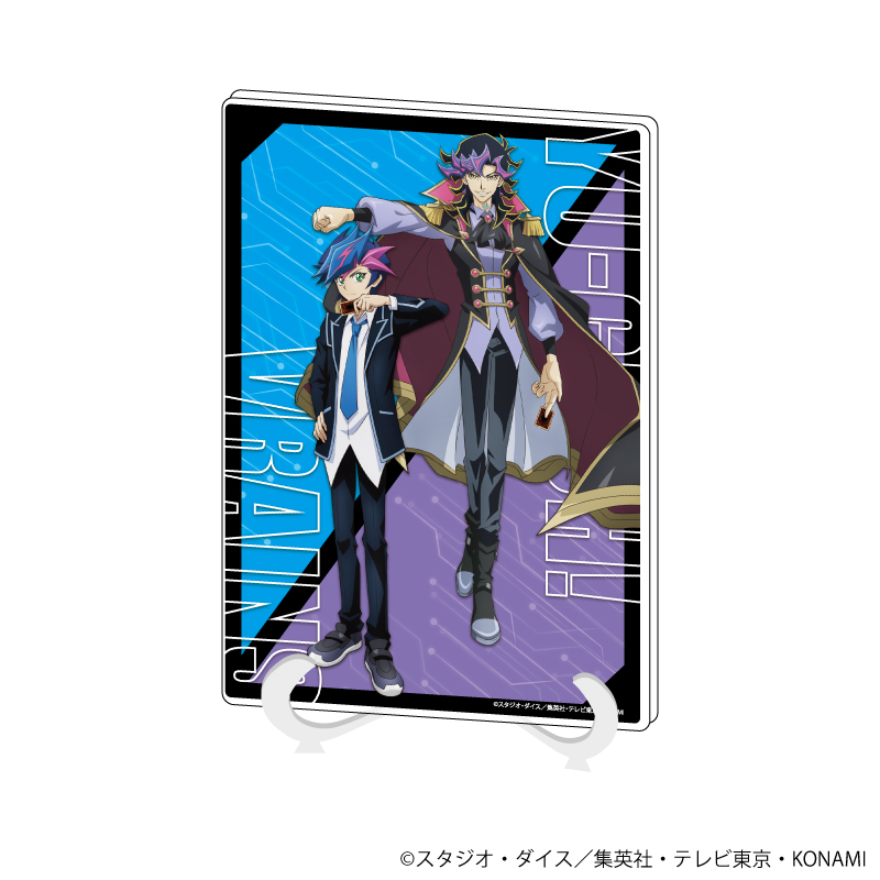 遊☆戯☆王VRAINS_アクリルアートボード(A5サイズ)02/藤木 遊作＆Ai(人間態)(描き下ろしイラスト)