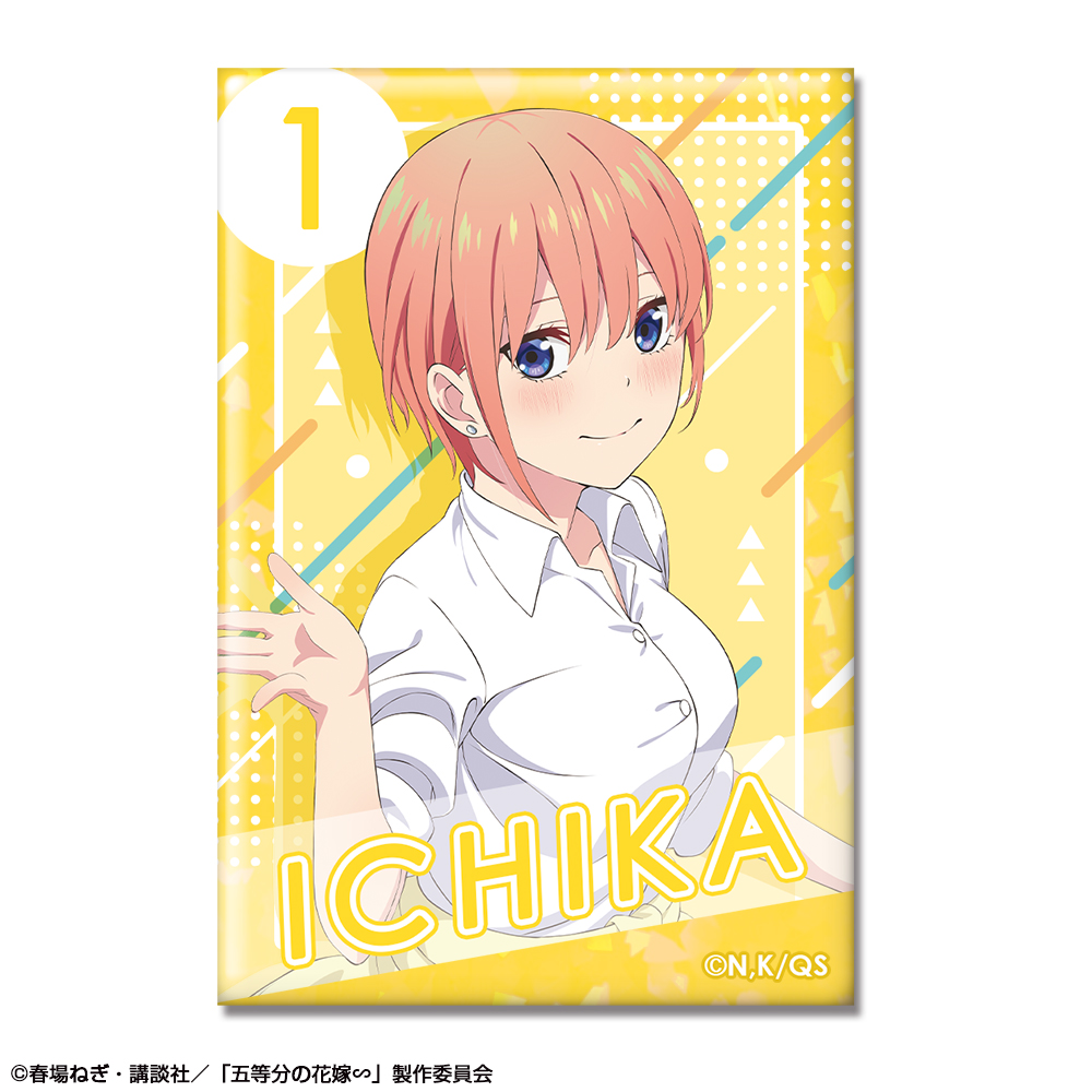 五等分の花嫁∽_ホログラム缶バッジ デザイン01(中野一花/A)