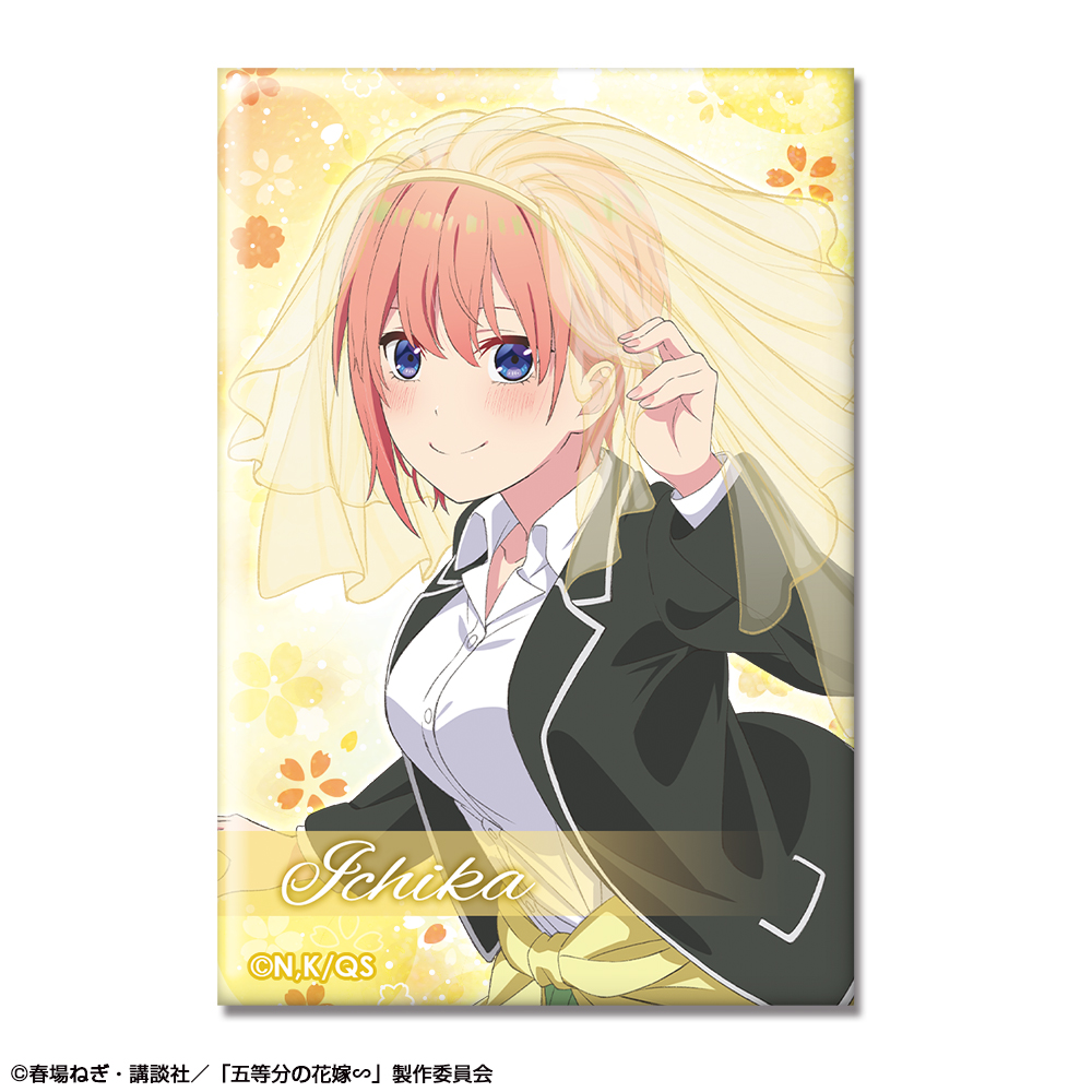 五等分の花嫁∽_ホログラム缶バッジ デザイン02(中野一花/B)