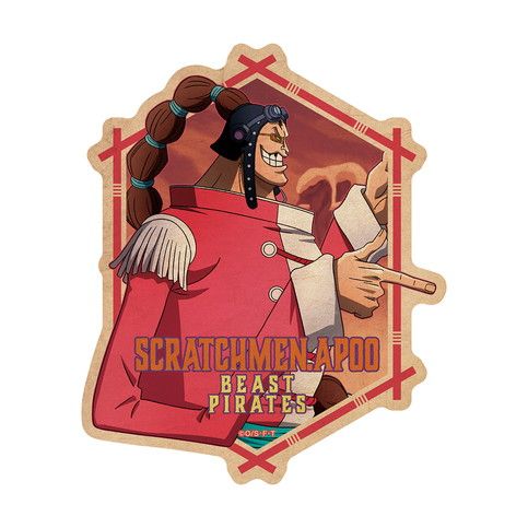 ワンピース_トラベルステッカー スクラッチメン・アプー1 | ONE PIECE