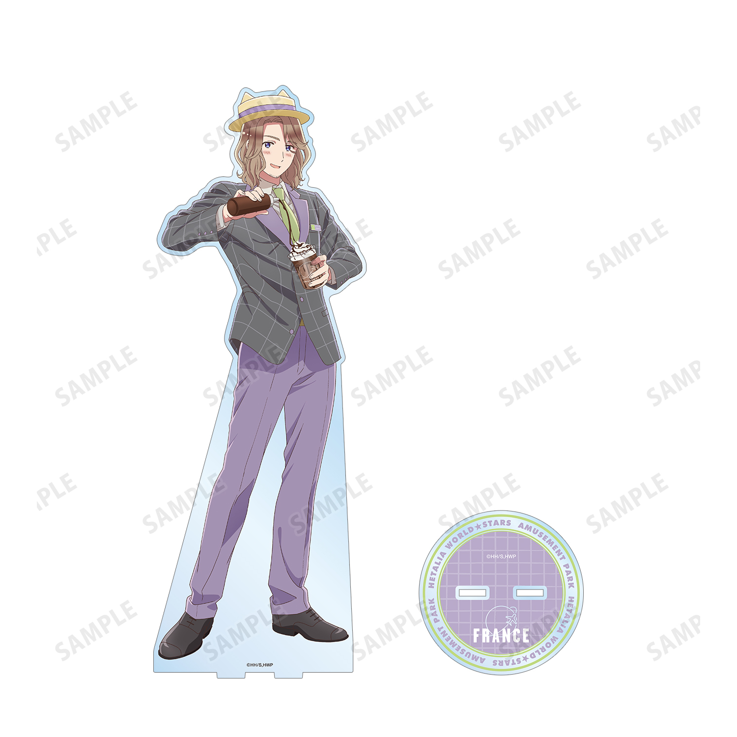 ヘタリア アクリルスタンド 8体セット　イギリス フランス ヘタリア イギリス&フランス アクリルスタンド 原作絵 World