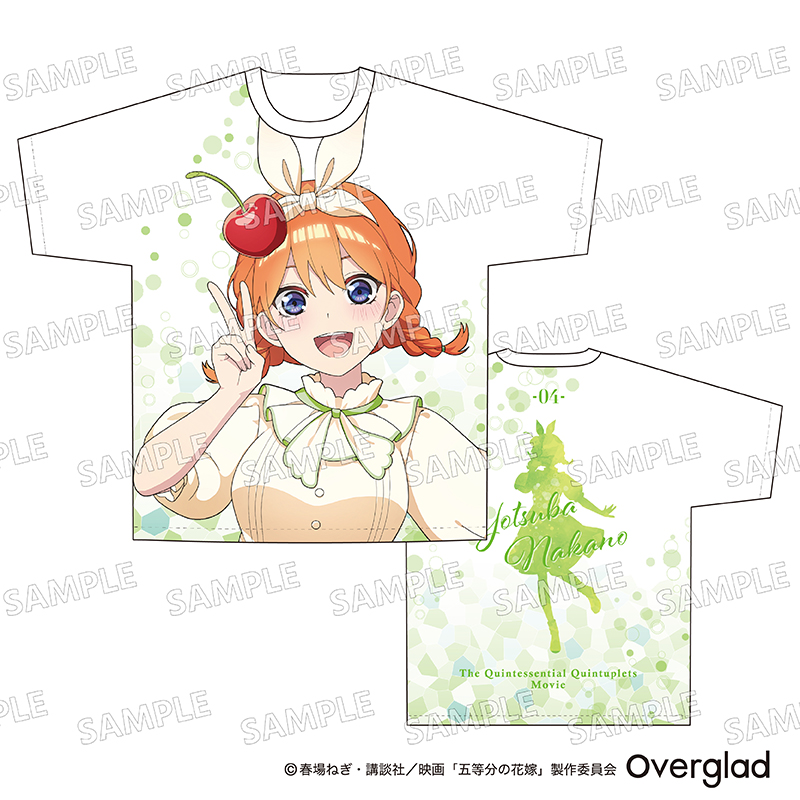 五等分の花嫁_フルグラフィックTシャツ XL クリームソーダVer. 中野四葉