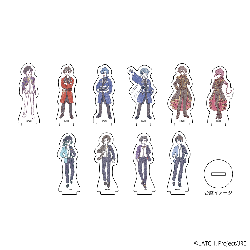 雑貨　【BOX】STATION IDOL LATCH アクリルぷちスタンド 08.ユニット衣装ver. vol.2 グラフアートイラスト STATION IDOL LATCH!_アクリルぷちスタンド08/ユニット衣装ver