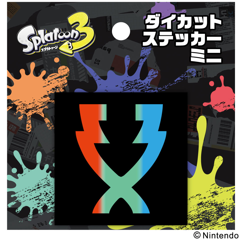 スプラトゥーン3_ダイカットステッカーミニ ①