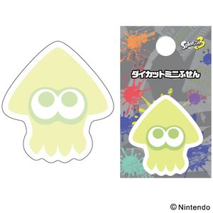 スプラトゥーン3_ダイカットミニふせん ①イカ