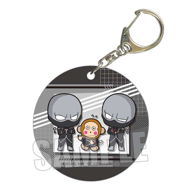 僕のヒーローアカデミア×サンリオキャラクターズ２_やわらかクリアチャーム/トゥワイス・おさるのもんきち