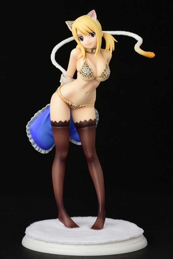 FAIRY TAIL_ルーシィ・ハートフィリア・ヒョウ柄猫 1/6スケール PVC製
