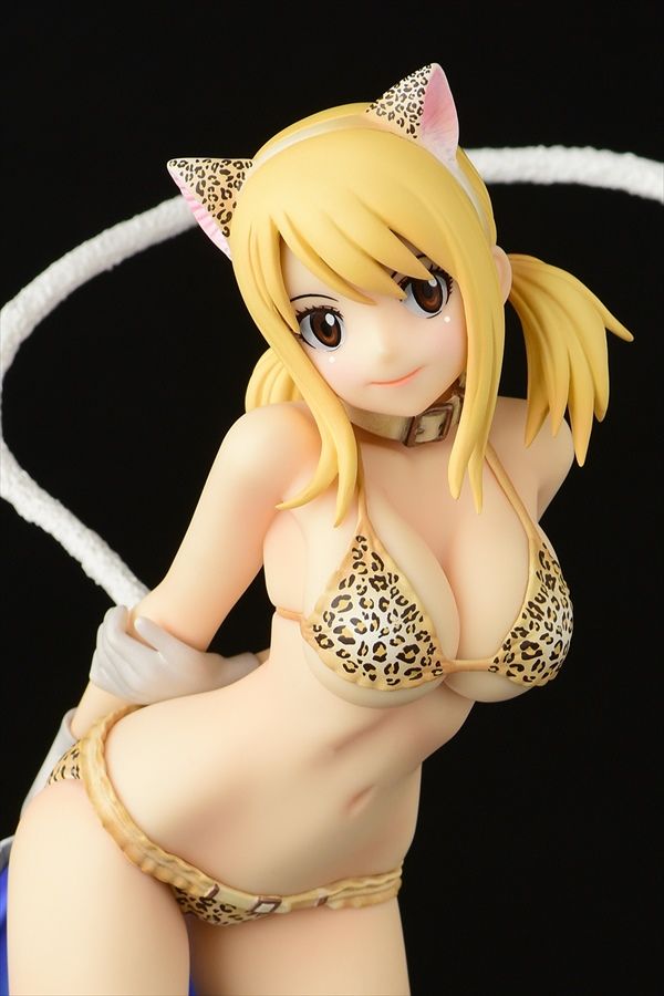 FAIRY TAIL_ルーシィ・ハートフィリア・ヒョウ柄猫 1/6スケール PVC製