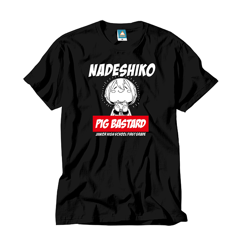 ゆるキャン△_なでしこブタ野郎Tシャツ XL