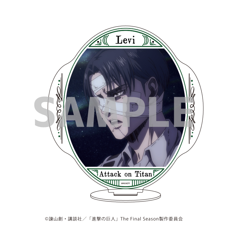 進撃の巨人_キャラアクリルフィギュア34/リヴァイ(場面写イラスト)