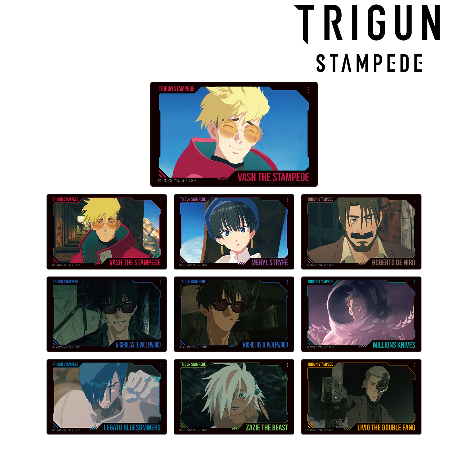 TRIGUN STAMPEDE_トレーディング場面写カードステッカー(単位/BOX)