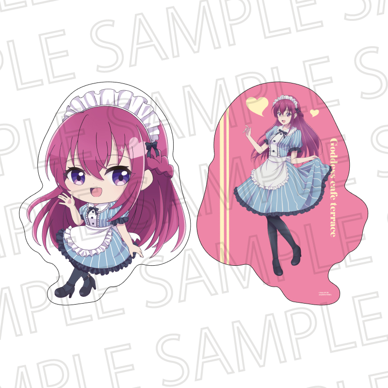 女神のカフェテラス_ダイカットクッション 幕澤桜花