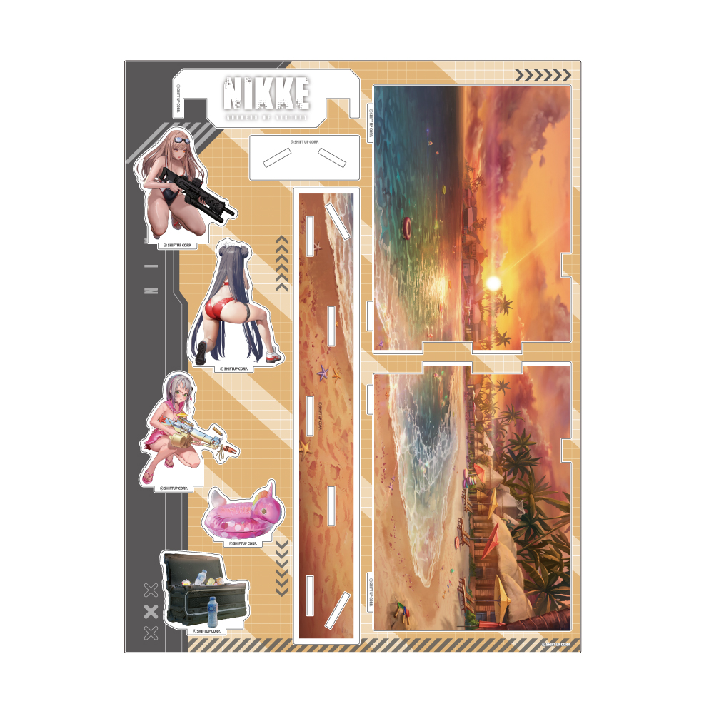 NIKKE_ジオラマアクリル-summer- 部隊02