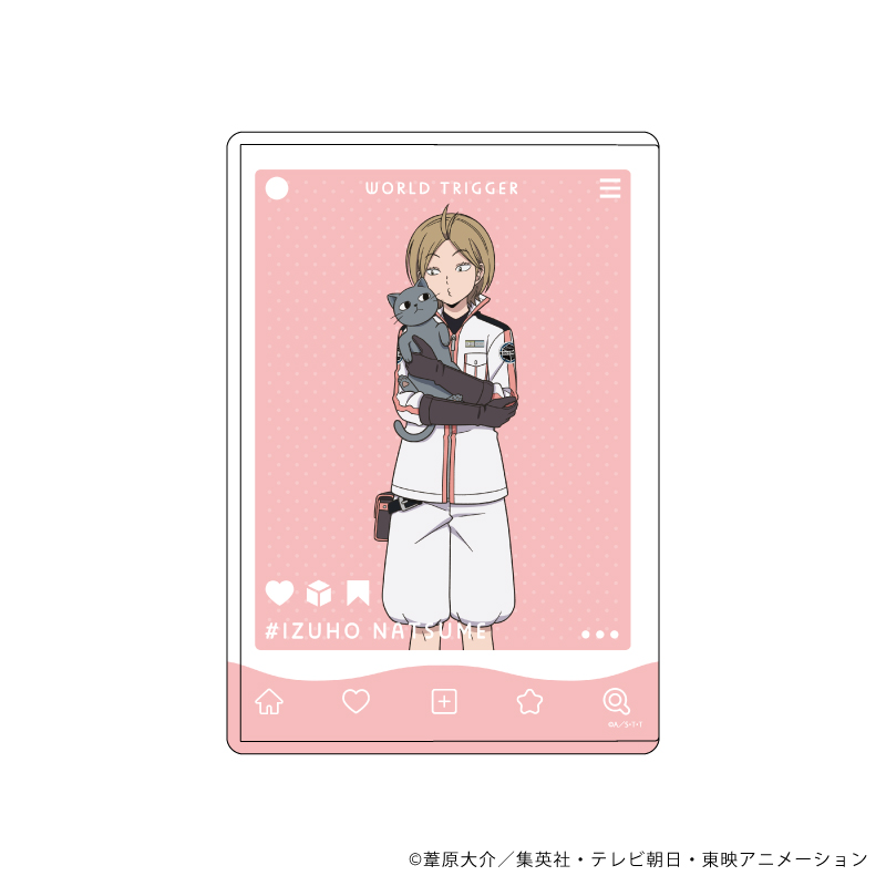 ワールドトリガー_キャラクリアケース20/夏目出穂 猫ver.第2弾(描き下ろしイラスト)