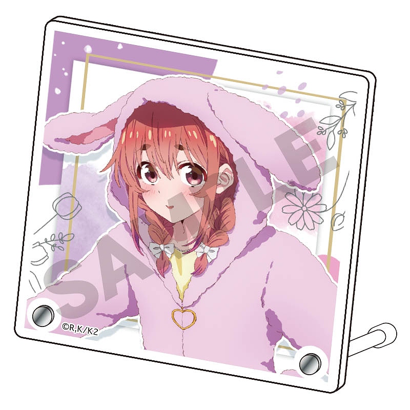 彼女、お借りします_ミニアクリルパネル　桜沢墨　けもみみパーカー