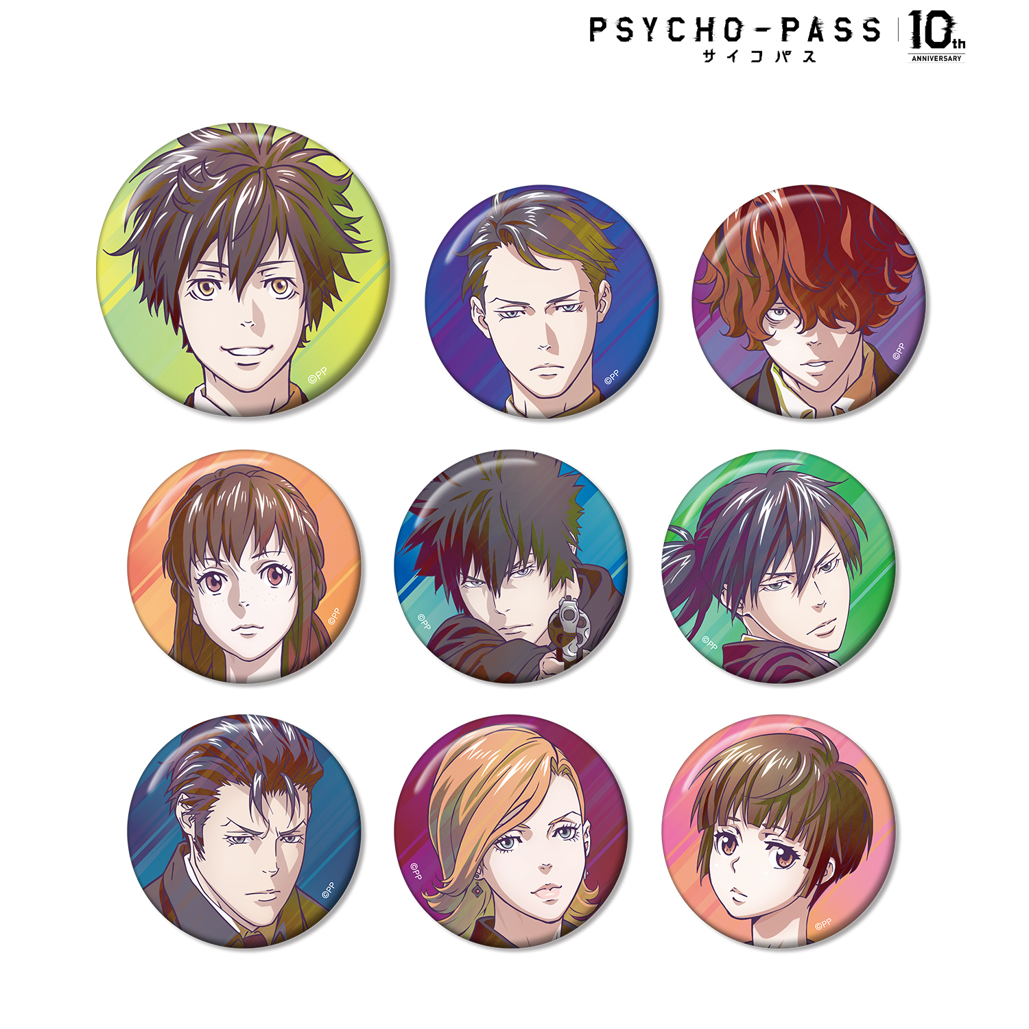 PSYCHO-PASS サイコパス10th ANNIVERSARY_トレーディング Ani-Art clear label 缶バッジ(単位/BOX)