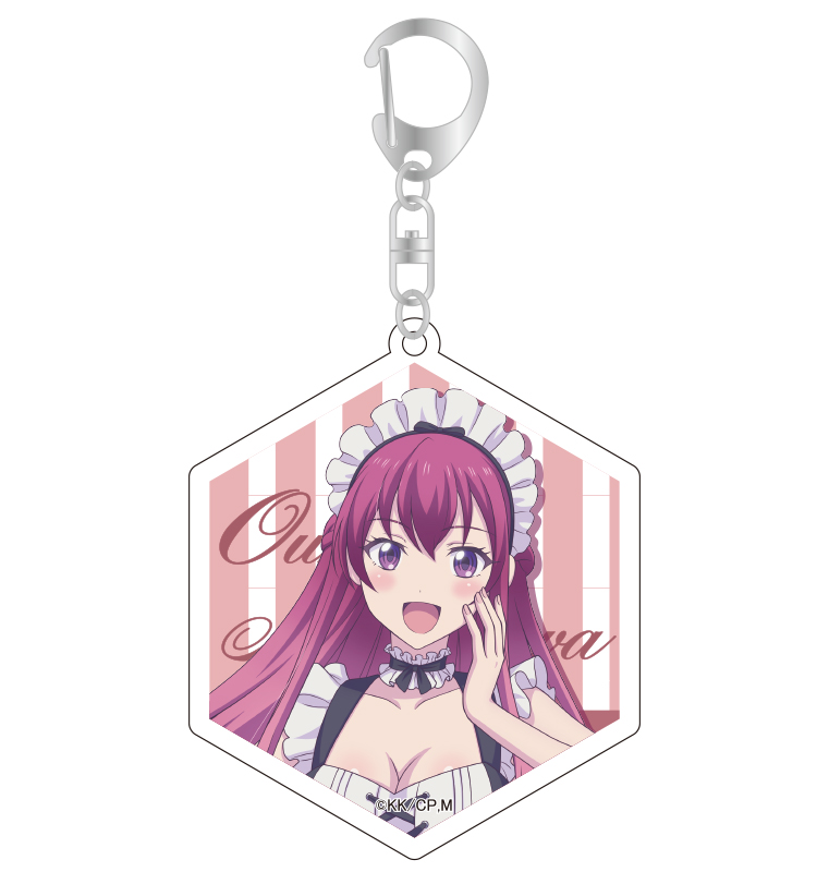 女神のカフェテラス_アクリルキーホルダー 幕澤桜花 水着メイドver