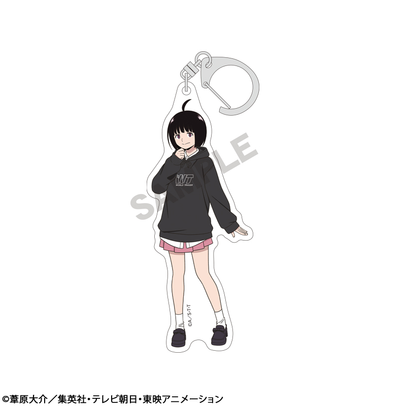 ワールドトリガー_全身アクリルキーホルダー 雨取千佳 パーカー第2弾