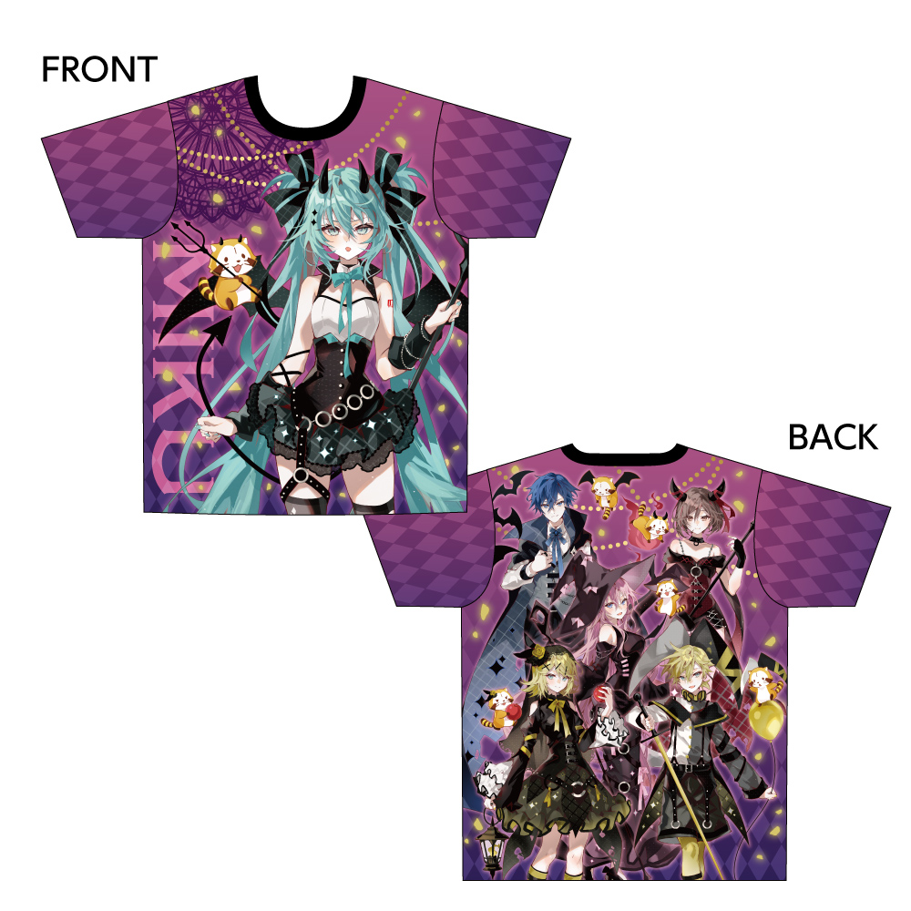 初音ミク×ラスカル 2023_M_フルグラフィックTシャツ