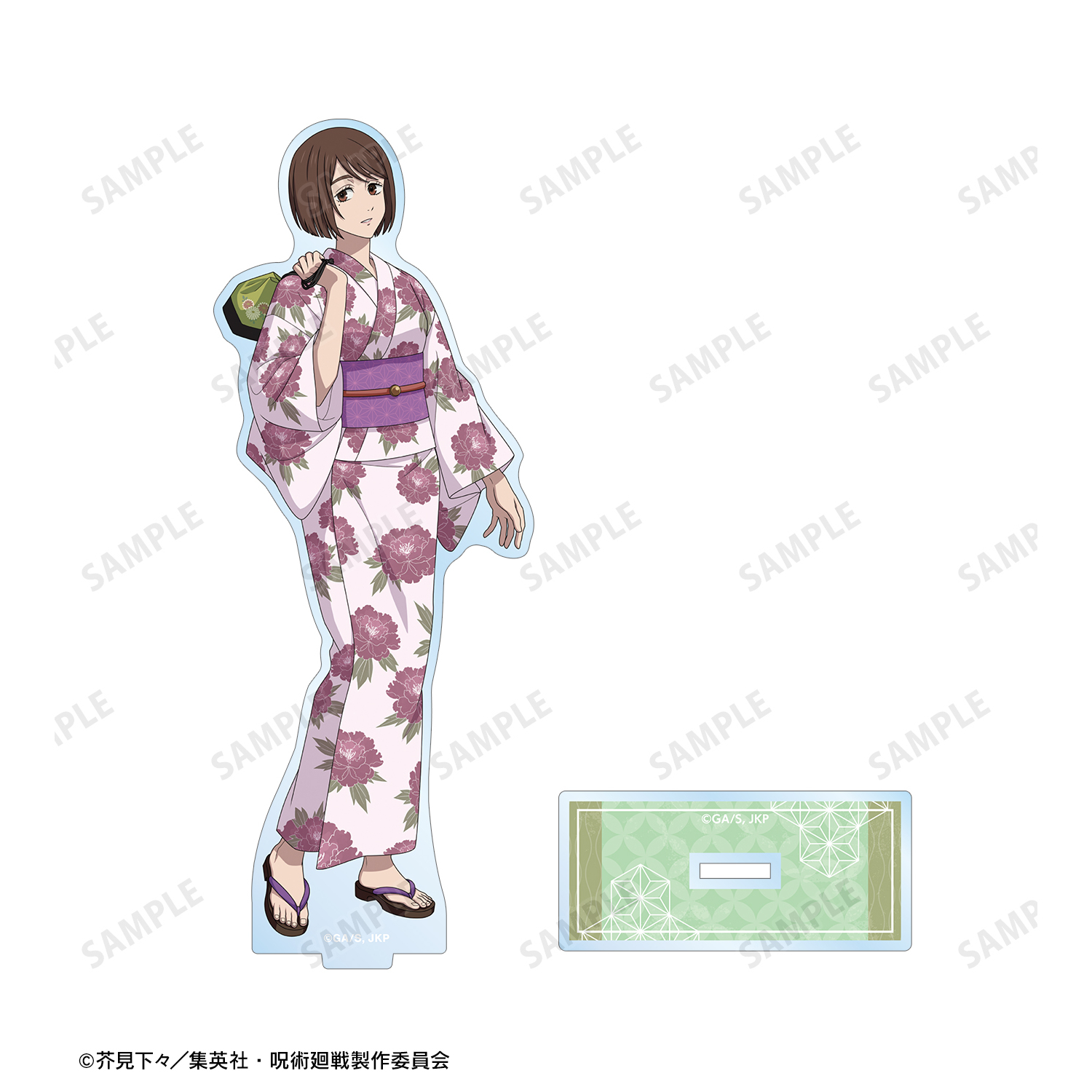 呪術廻戦　家入硝子　缶バッジ　花やしき 100個 呪術廻戦_ 花やしきコラボ 描き下ろしイラスト 懐玉・玉折 家入