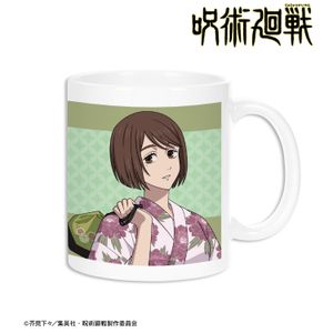주술회전_꽃 야시키 콜라보레이션 신작 일러스트 회옥·옥절 이에이리 쇼코 유카타 ver. 머그컵