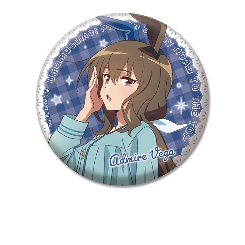 ウマ娘RTTT TSUTAYAコラボ浴衣 アドマイヤベガ ホロ缶バッジ