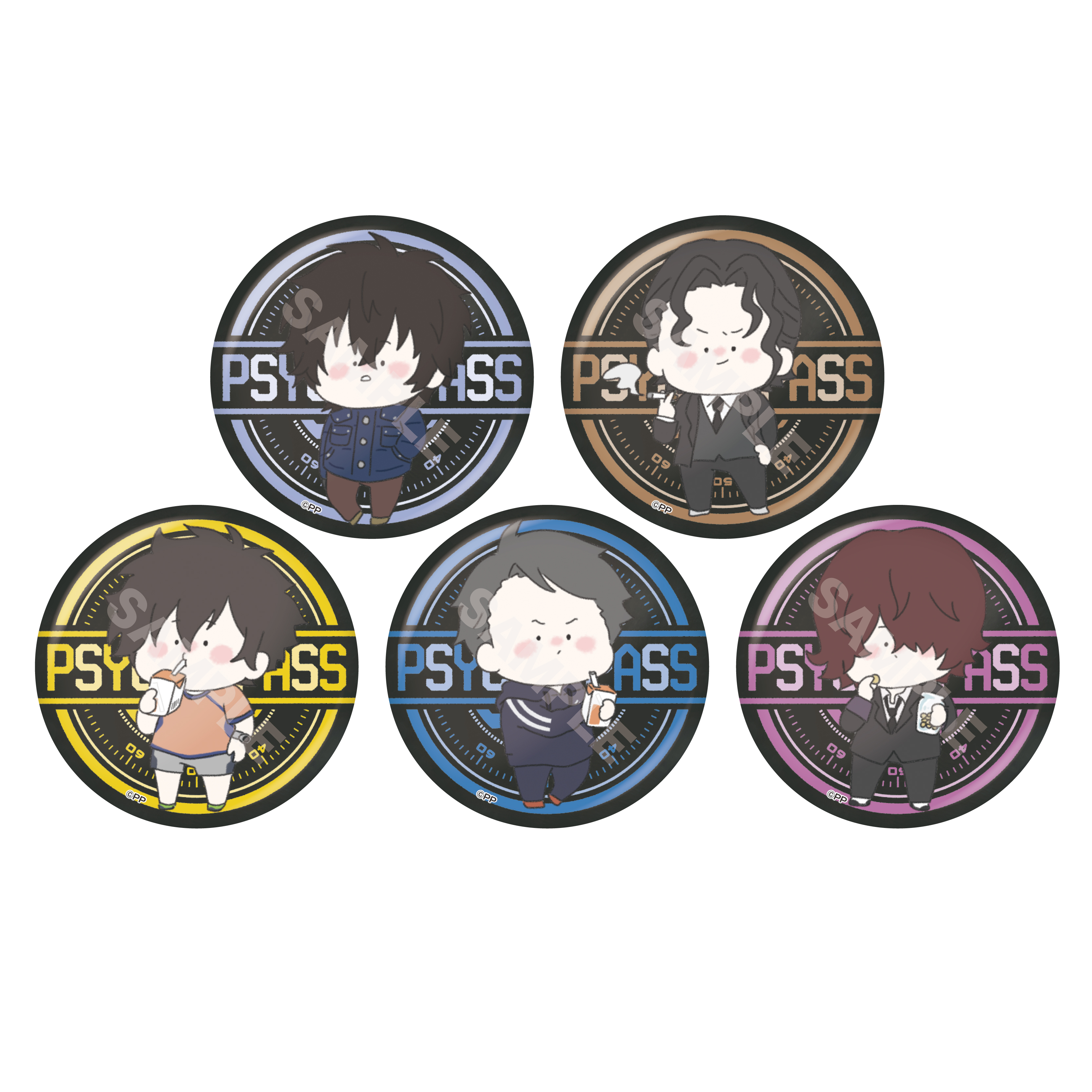 ❣️円盤特典❣️PSYCHO-PASS サイコパス スクエア缶バッジ8個セット