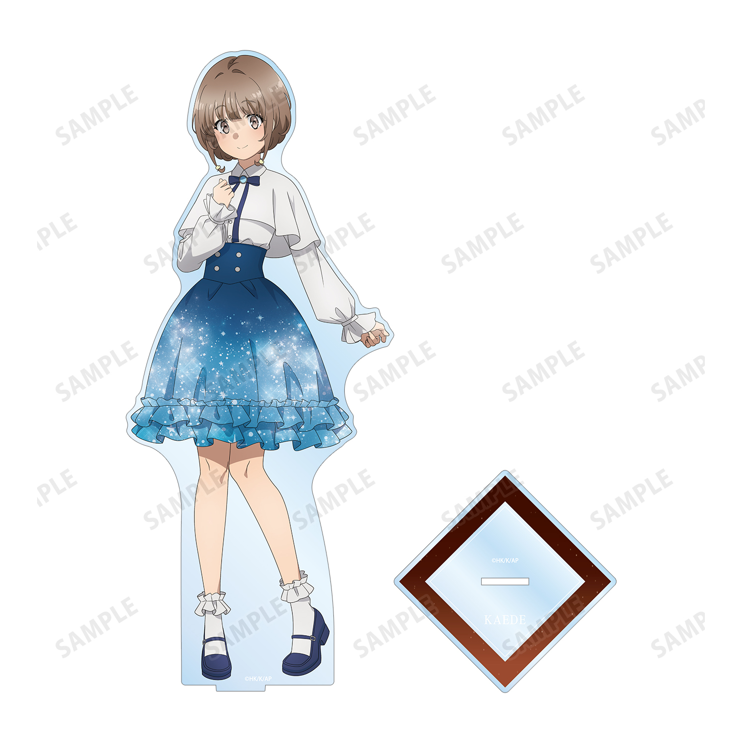 山下美月 アクリルスタンド 青と白のドレス 青春ブタ野郎はおでかけシスターの夢を見ない_描き下ろし