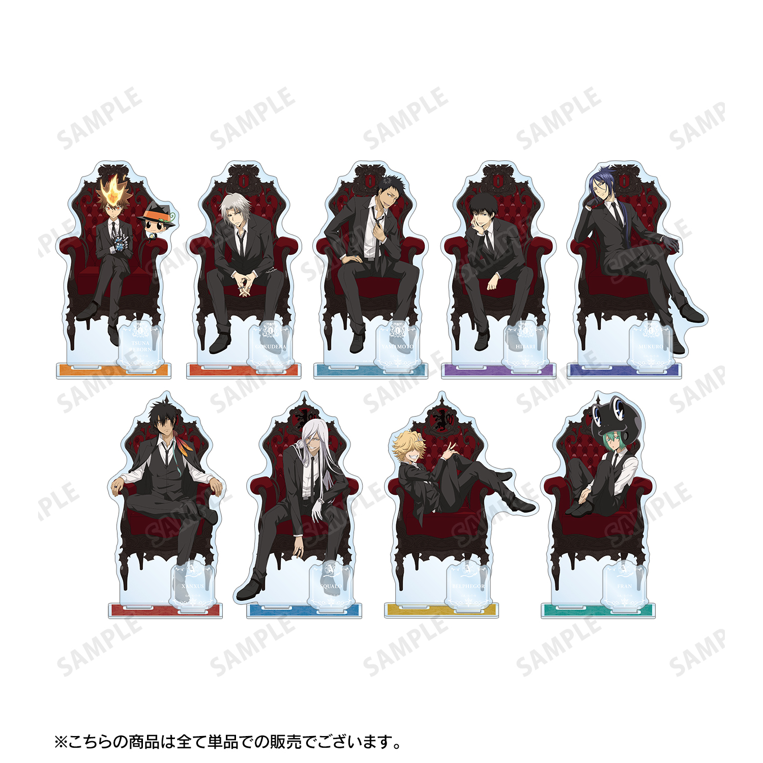 家庭教師ヒットマンREBORN サンリオ　獄寺　くじ　缶バッジ　アクリルスタンド サンリオ くじ 家庭教師ヒットマンREBORN! アクスタ 獄寺隼人