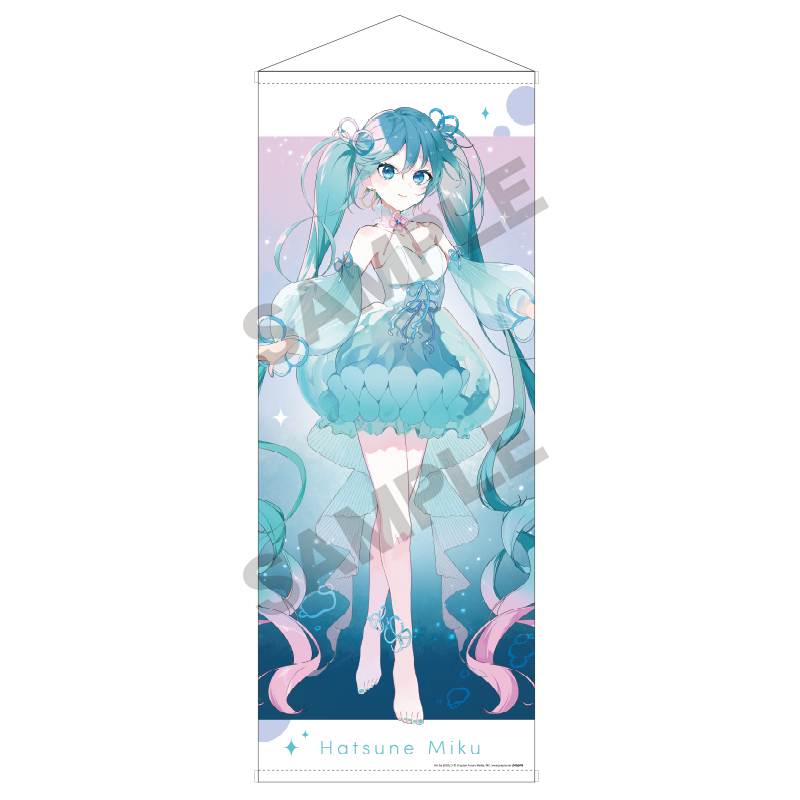 初音ミク_等身大タペストリー クラゲドレス