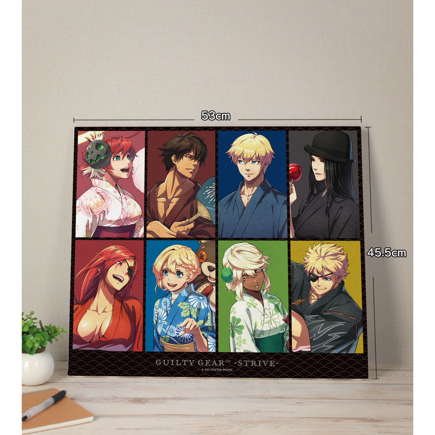 ギルティギアストライブ　キャンバスボード GUILTY GEAR™ -STRIVE-_描き下ろしイラスト 集合 お祭りver. BIG