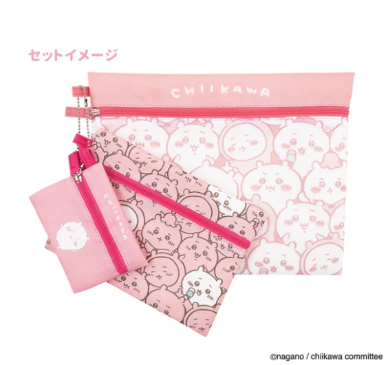 ちいかわ_3連ポーチ（ぎゅぎゅっとちいかわ） | ちいかわ公式グッズ