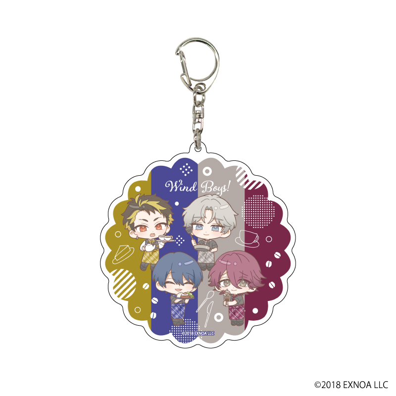 ウインドボーイズ！_デカアクリルキーホルダー07/サックス(ミニキャライラスト)