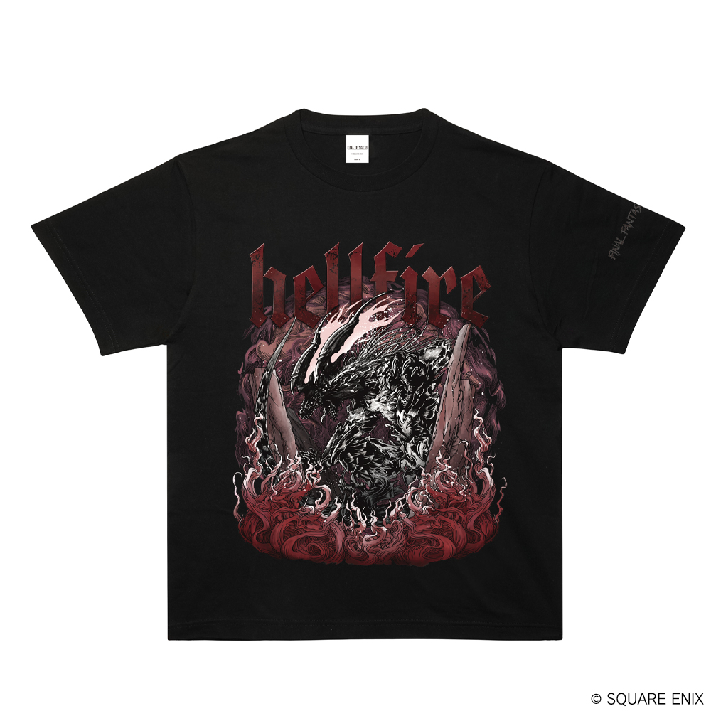 ファイナルファンタジーXVI_サイズXL_hellfire Tシャツ