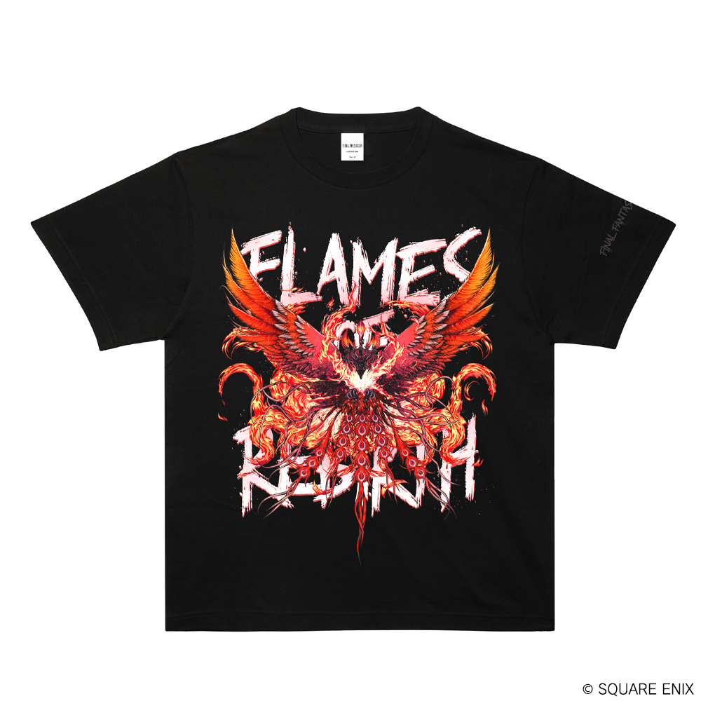 ファイナルファンタジーXVI_サイズXL_FLAMES OF REBIRTH Tシャツ