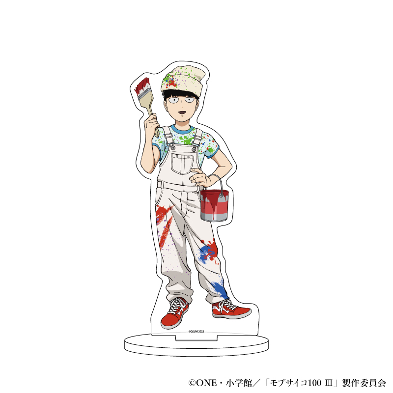 モブサイコ100 ?_キャラアクリルフィギュア04/影山茂夫 ペンキ遊びver.(描き下ろしイラスト)
