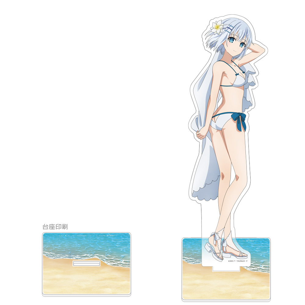 デート・ア・ライブ?_描き下ろし特大アクリルスタンド(鳶一折紙/水着)