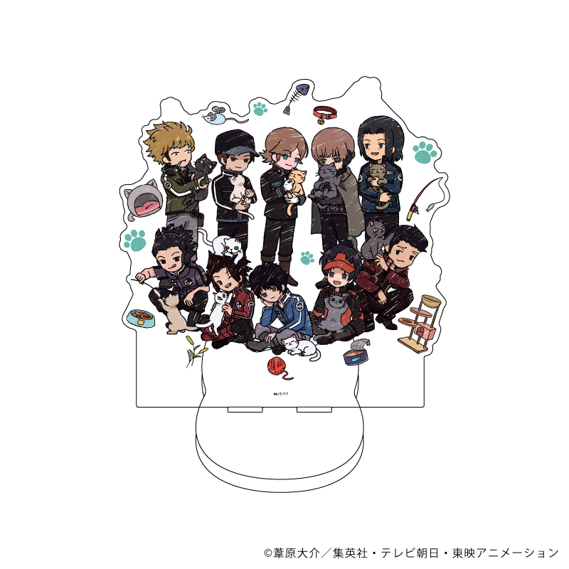 ワールドトリガー_デカキャラアクリルフィギュア05/集合デザイン 猫ver.第1弾(グラフアートイラスト)