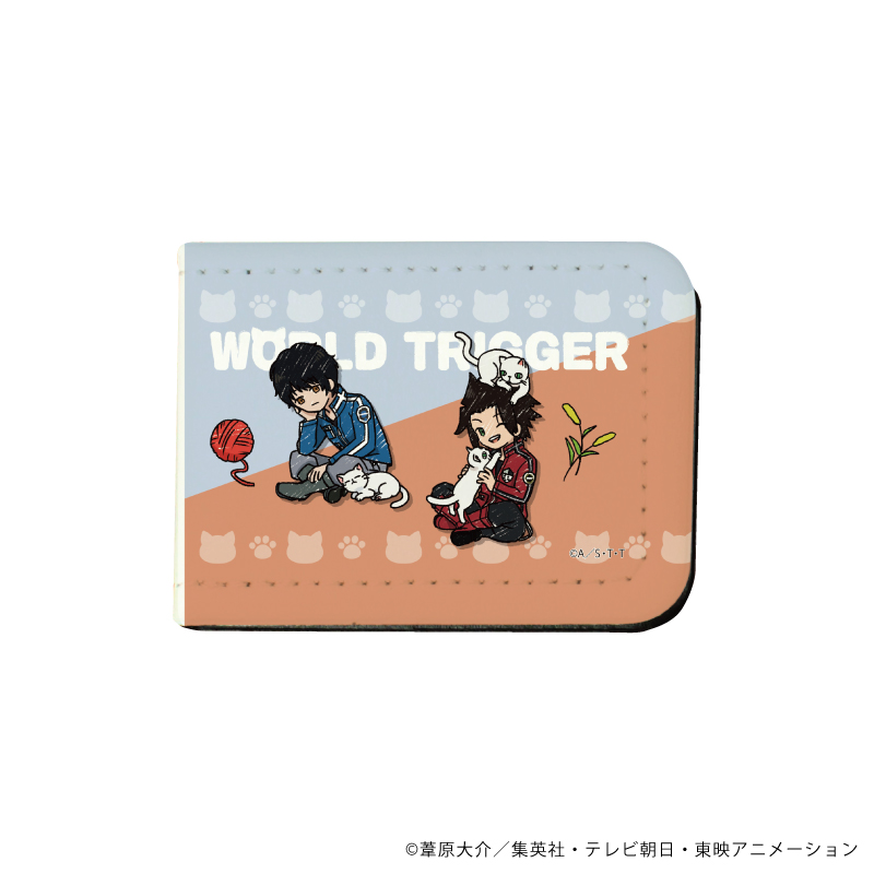 ワールドトリガー_レザーフセンブック54/烏丸京介＆嵐山准 猫ver.第1弾(グラフアートイラスト)