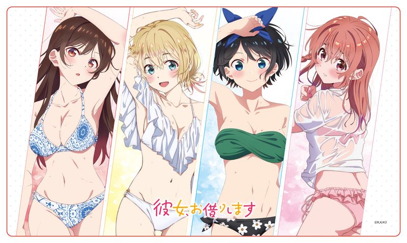 彼女、お借りします第3期_描き下ろしラバーマット 水着Ver. | 彼女、お 