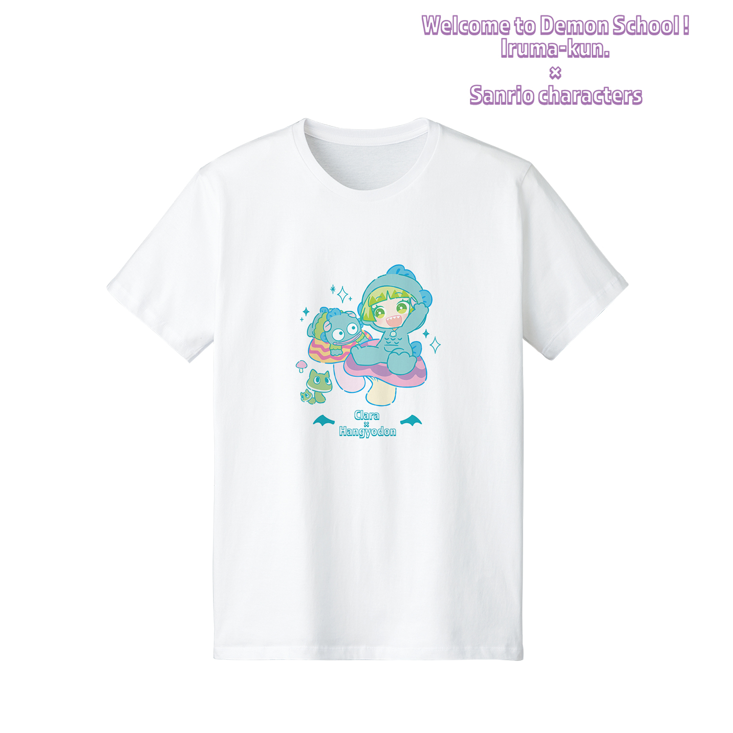 魔入りました！入間くん×サンリオキャラクターズ_(サイズ/M)_ウァラク・クララ × ハンギョドン Tシャツメンズ