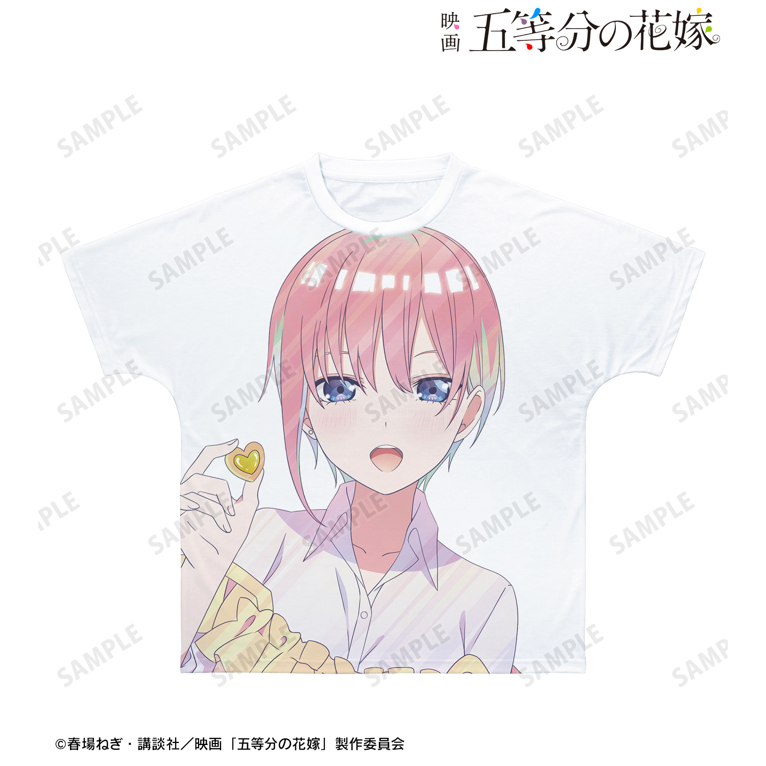 映画 五等分の花嫁_ (サイズ/XS)_描き下ろしイラスト 中野一花 制服エプロンver. Ani-Art clear label フルグラフィックTシャツユニセックス